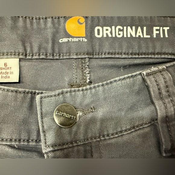 Carhartt Original Fit Gray Utility Work Pants Carpenter Size 6 Short - Picture 2 of 13